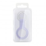 Wholesale Short Silicone AirTag Tracker Holder Loop Case Cover Ring Key Chain for Apple AirTag (Navy Blue)